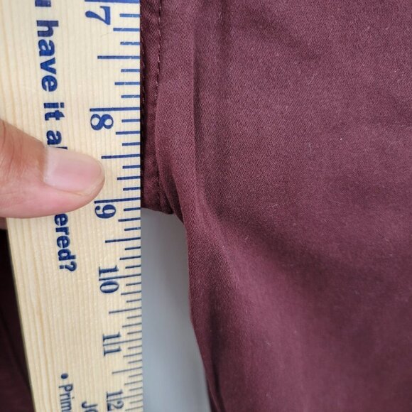 Madewell Women Red 9" High Riser Skinny Skinny Sateen Jeans Size 26 - Picture 10 of 15